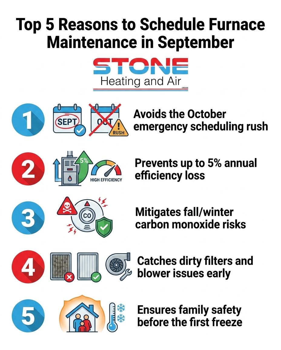 How September Furnace Maintenance Prevents October Heating Failures