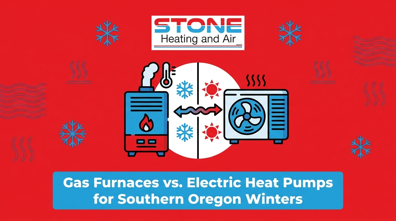 Gas Furnaces vs. Electric Heat Pumps for Southern Oregon Winters — featured image