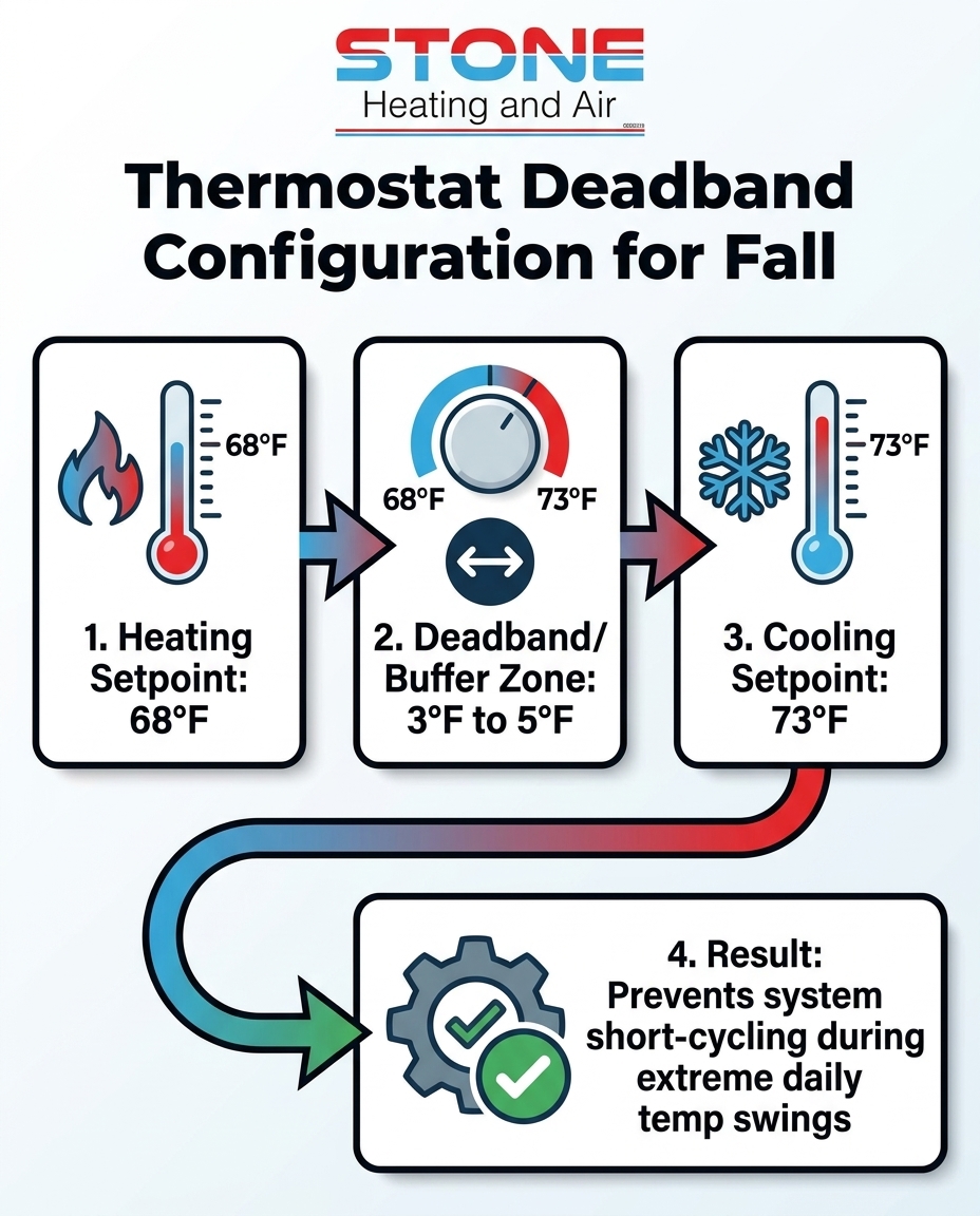 Thermostat Deadband Configuration for Fall