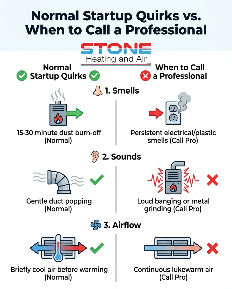 Normal Startup Quirks vs. When to Call a Professional