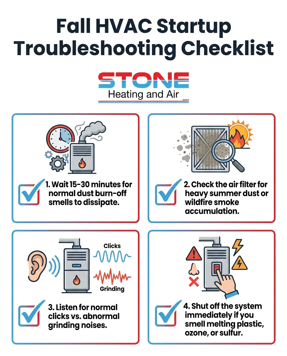 Fall HVAC Startup Troubleshooting Checklist