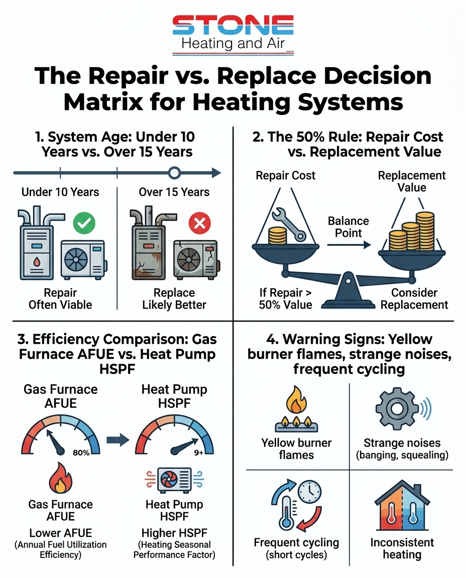 The Repair vs. Replace Decision Matrix for Heating Systems