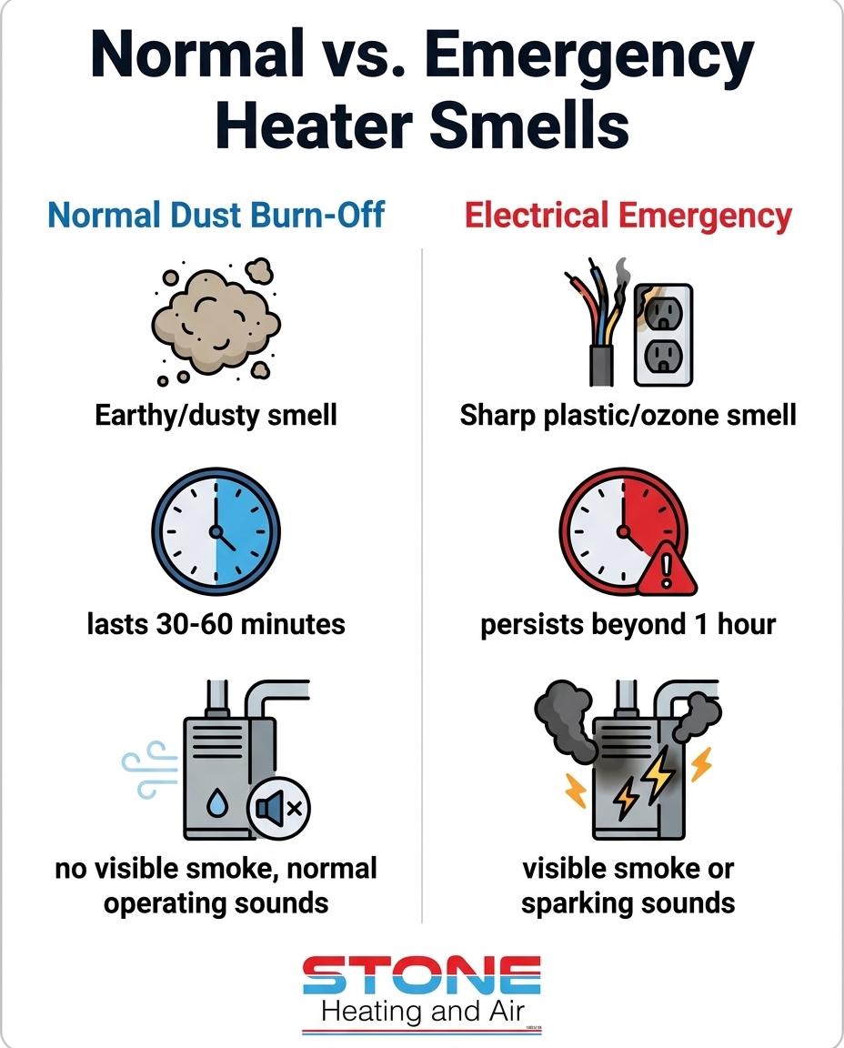 Normal vs. Emergency Heater Smells