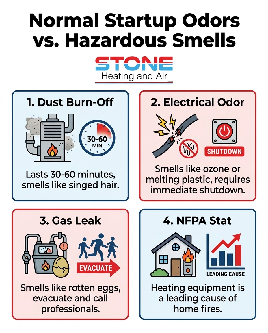 Normal Startup Odors vs. Hazardous Smells