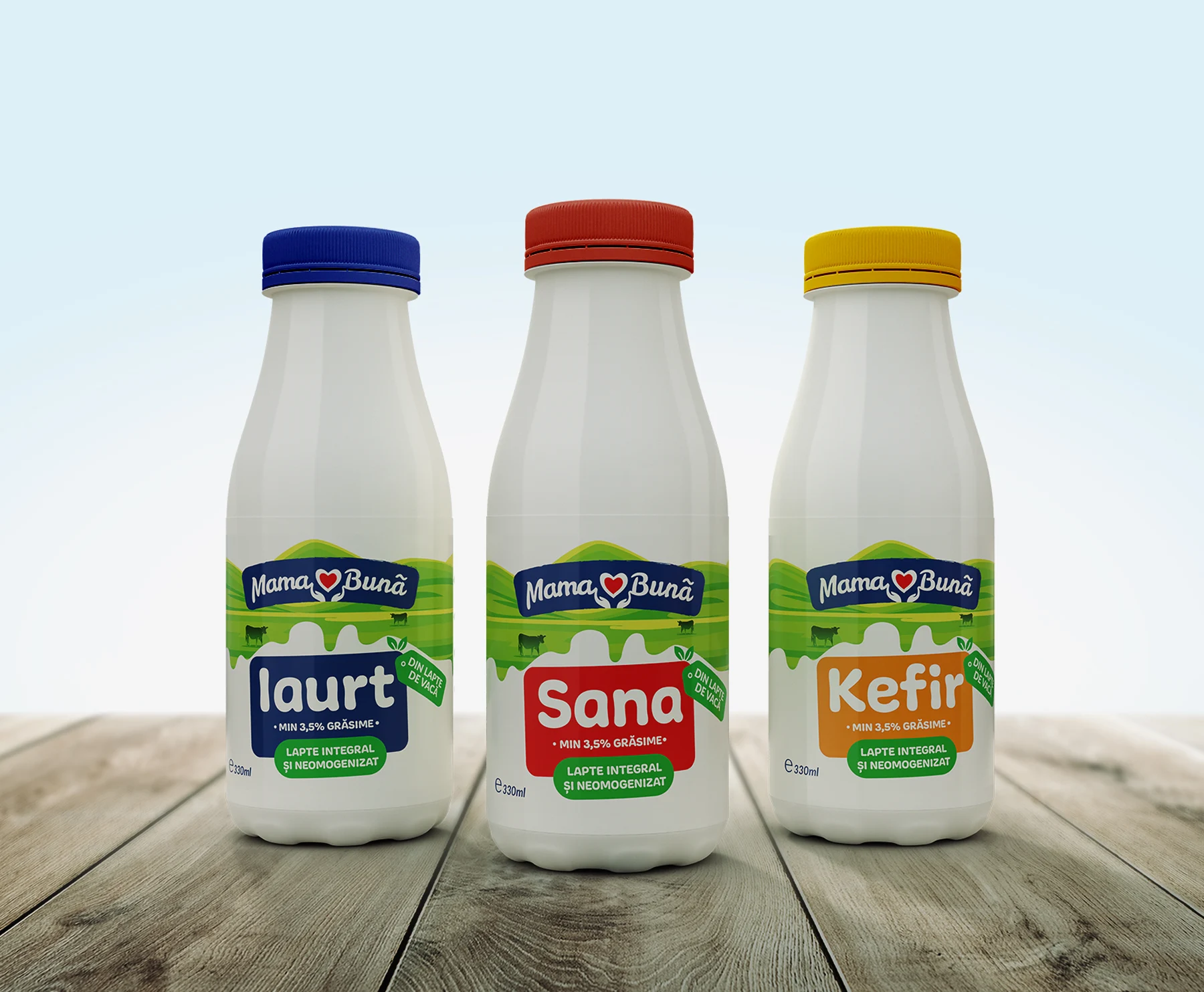 design ambalaje lactate, mama buna