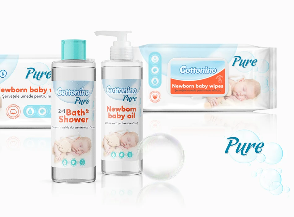 design ambalaje gama produse bebelusi