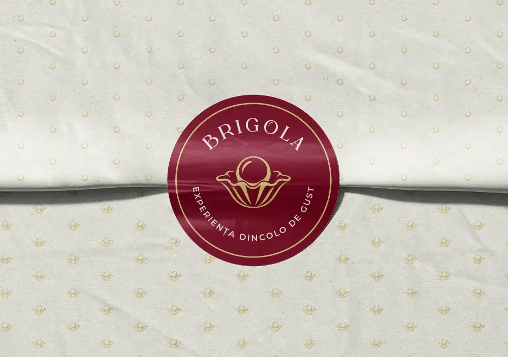Identitate vizuala brand dulciuri artizanale brigola_sticker