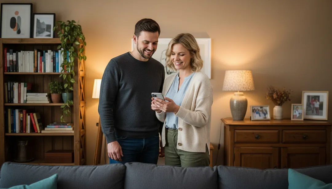 Paar freut sich über ihr Geld vom Sparkasse Düren Privatkredit