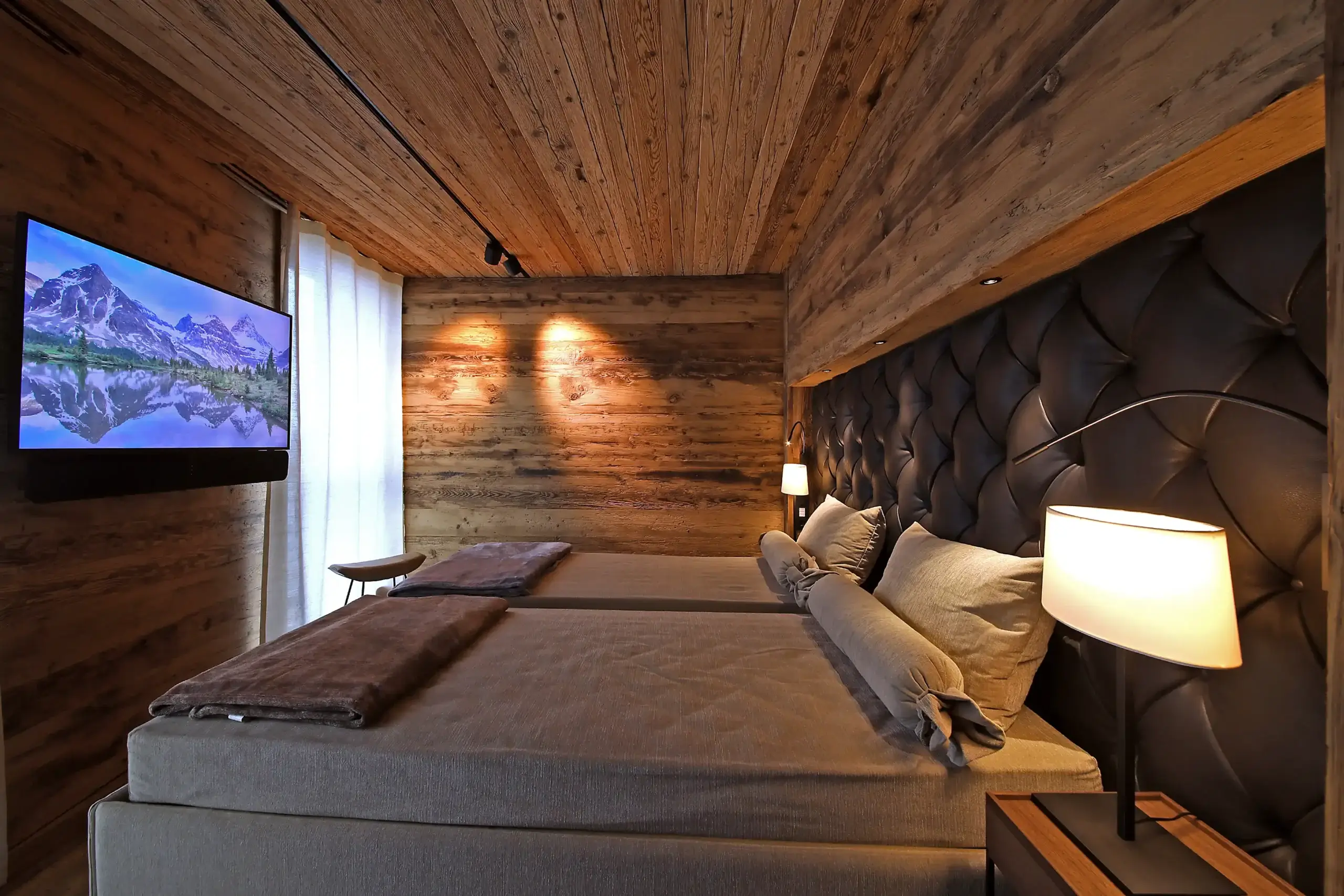 Chalet O Galerie Drinnen Schlafzimmer