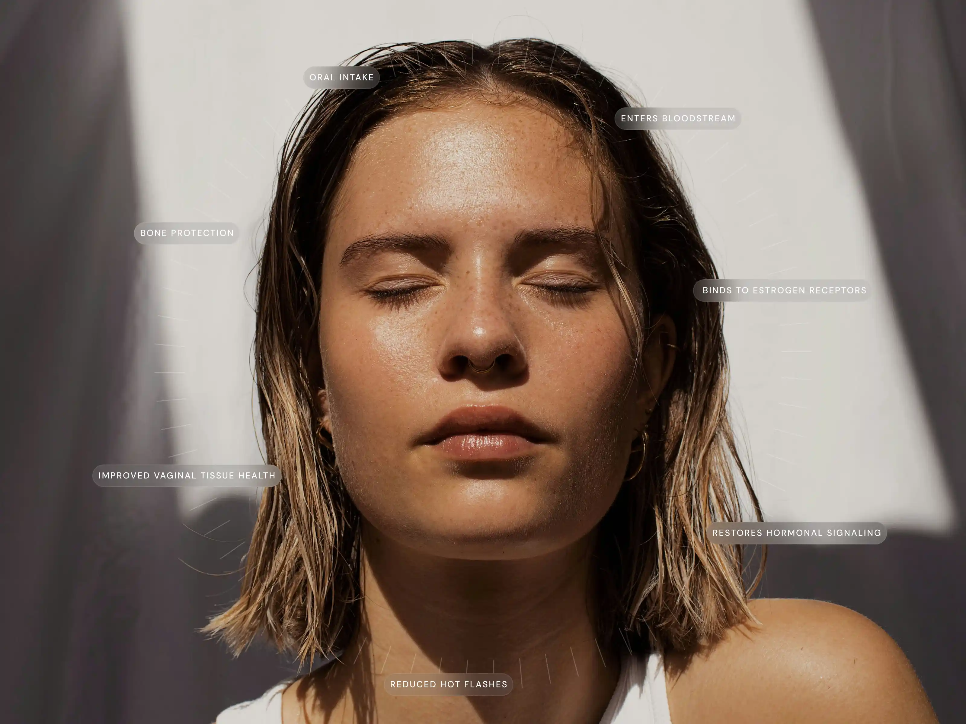 Woman representing estradiol support and hormone balance care