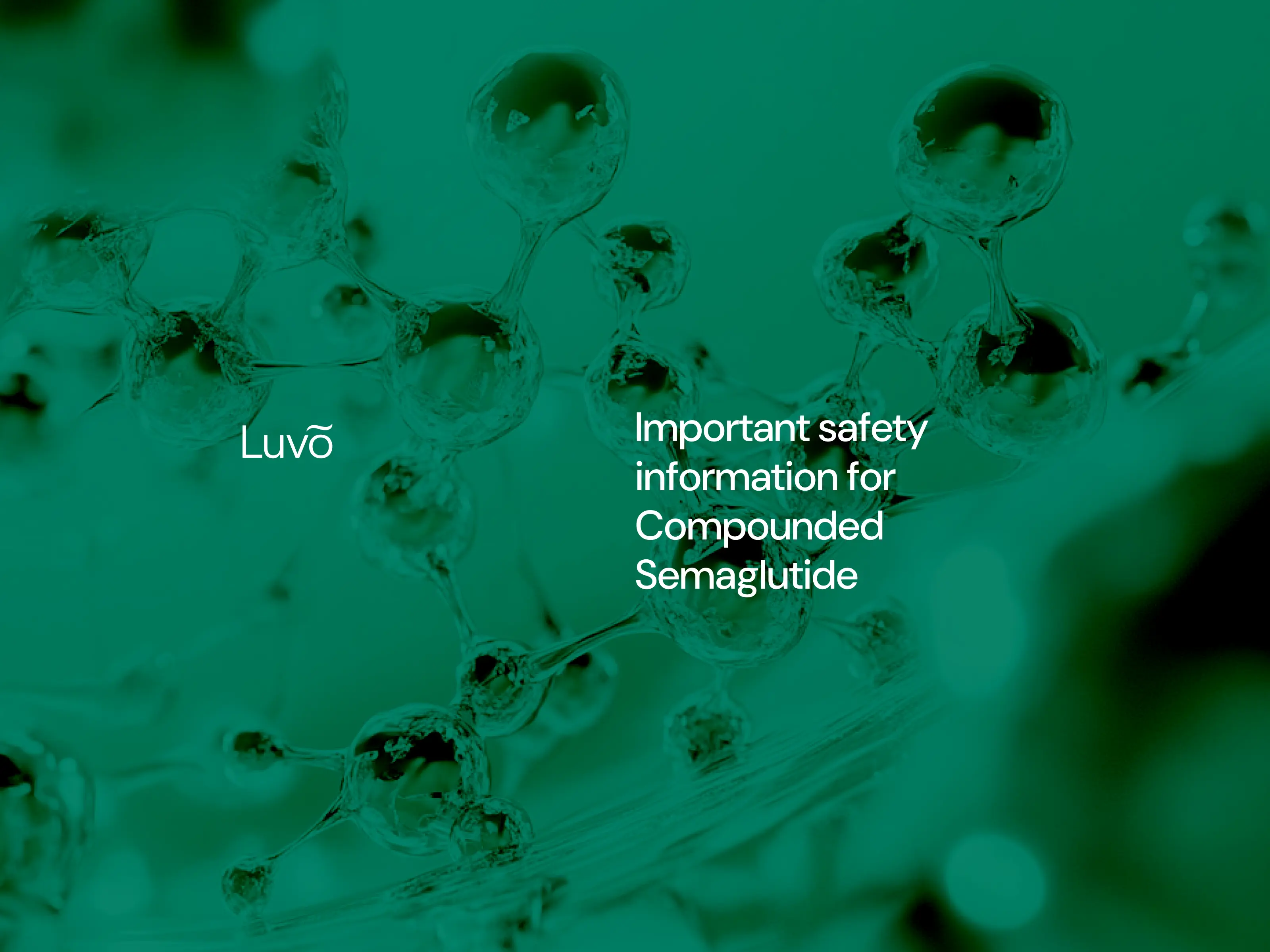 Green abstract image representing compounded semaglutide safety information
