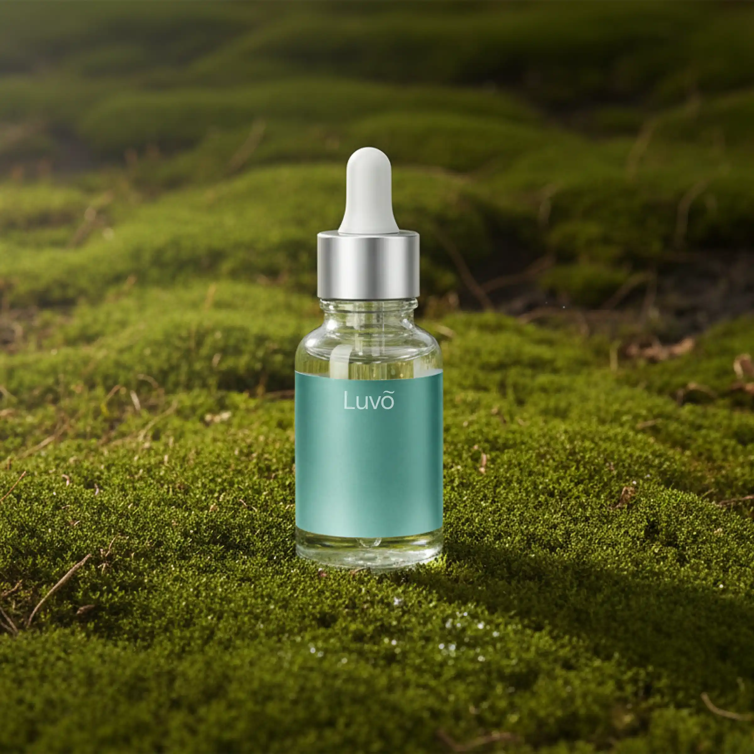 NAD+ drops bottle in grass