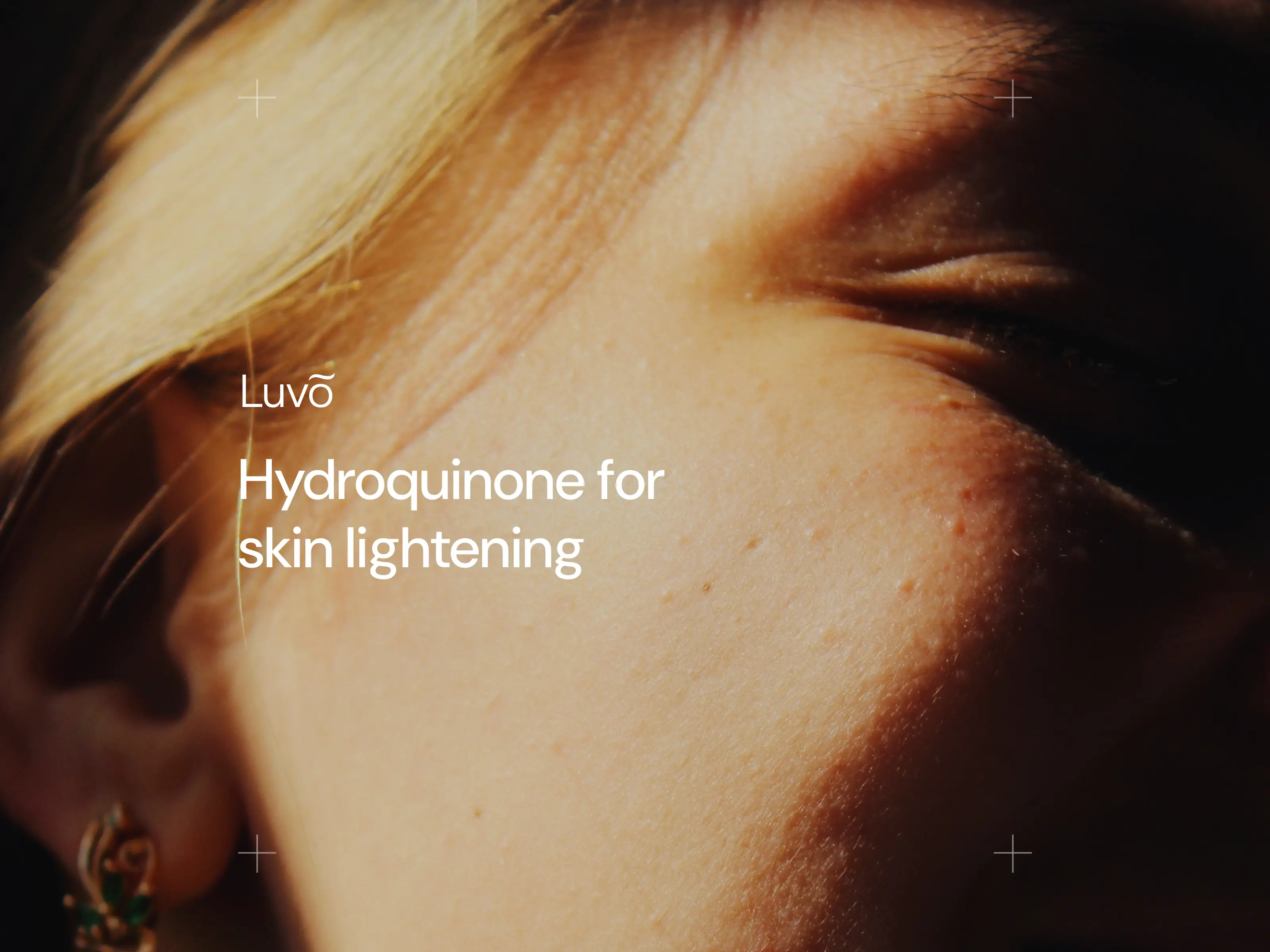 Hydroquinone for skin lightening