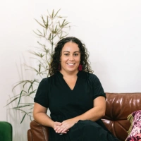 A close up photo of Jakara Enders