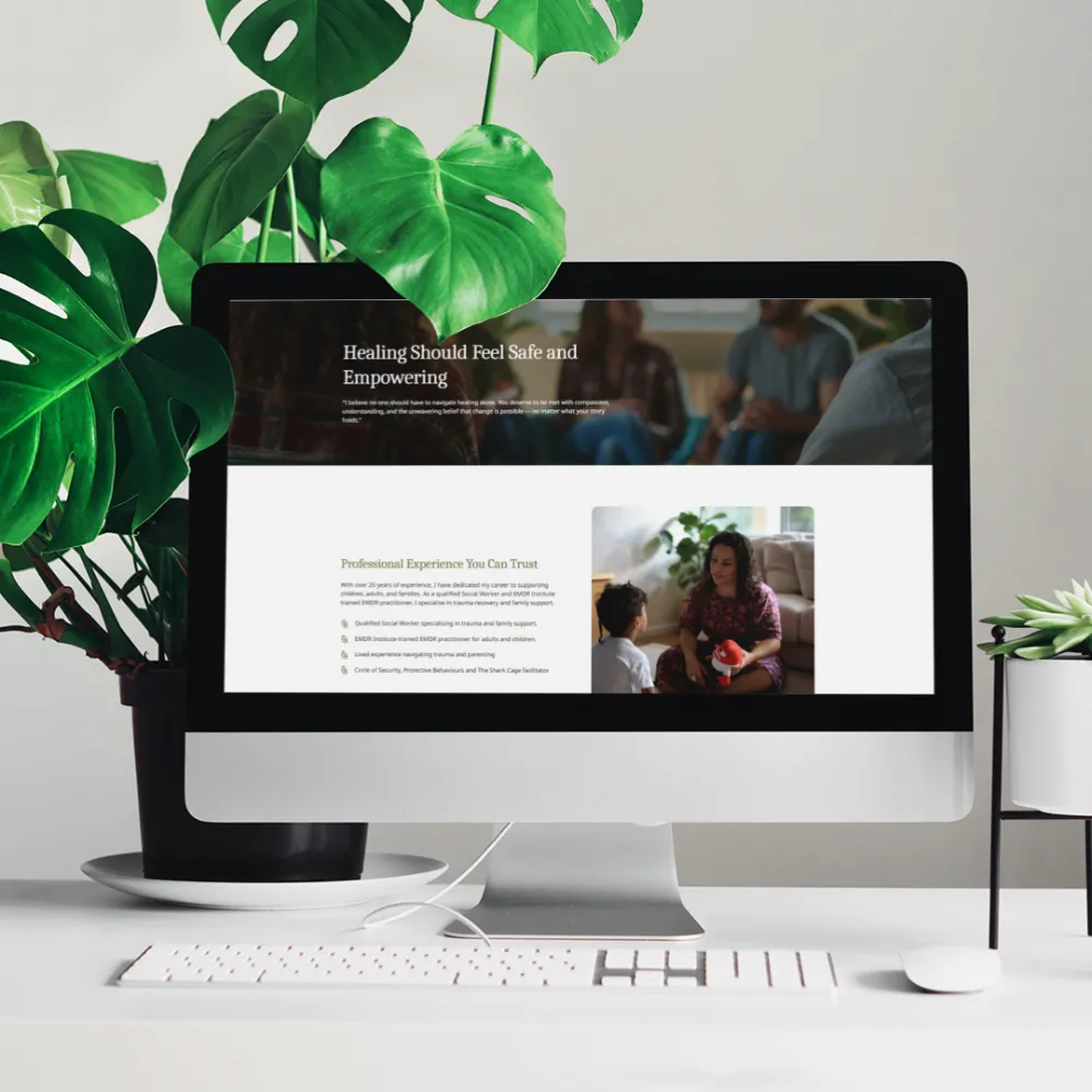 Unfurl EMDR website homepage designed by Third Raven & Co