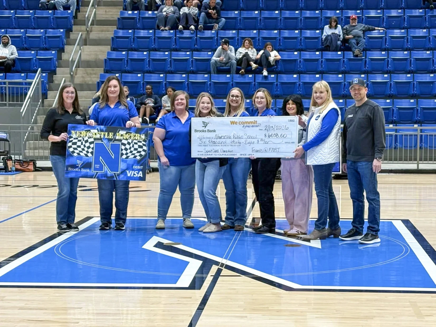 Newcastle Receives Team Spirit Card Donation