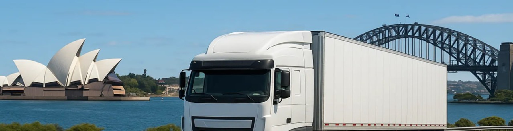 interstate removal truck on route to Sydney