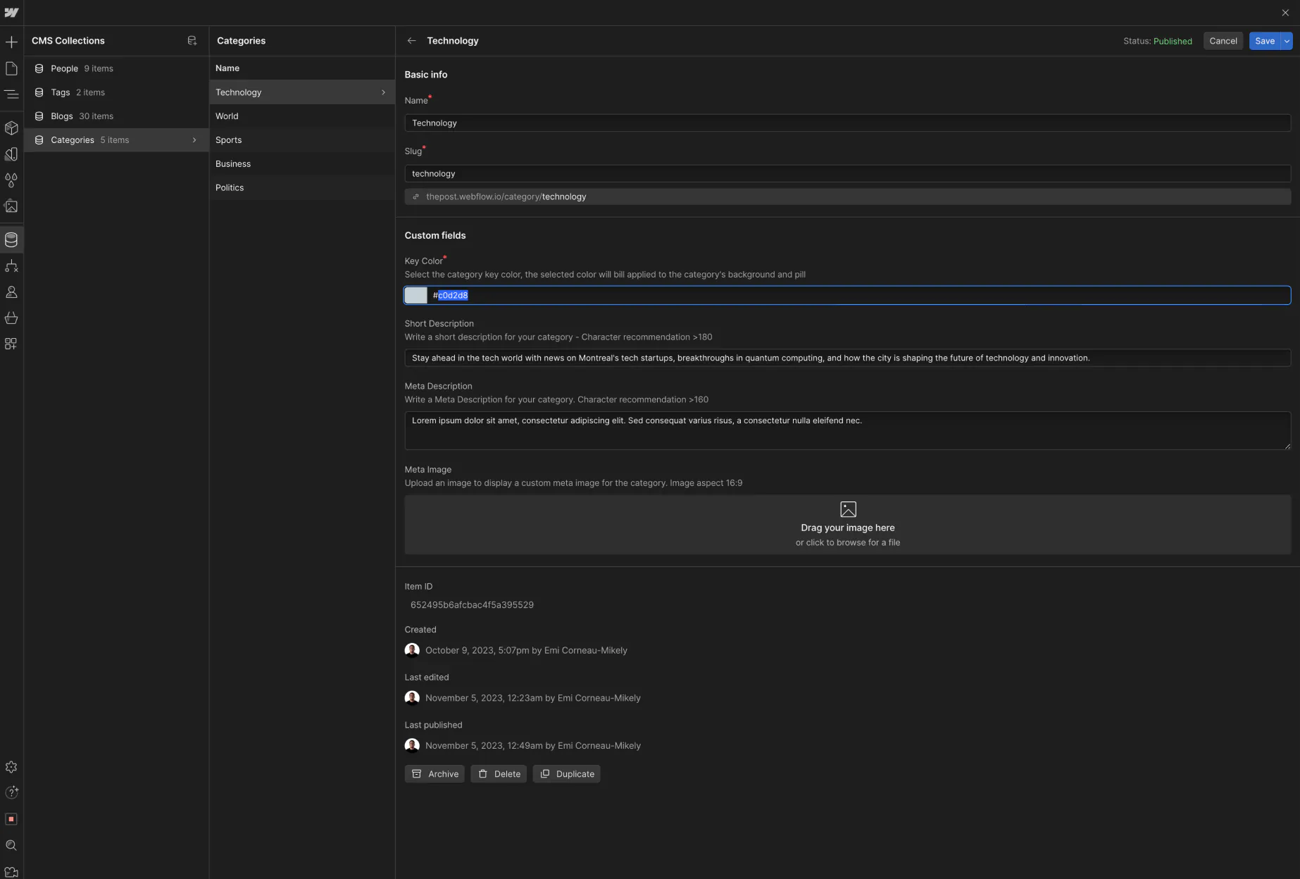 2. Import Hex Code values