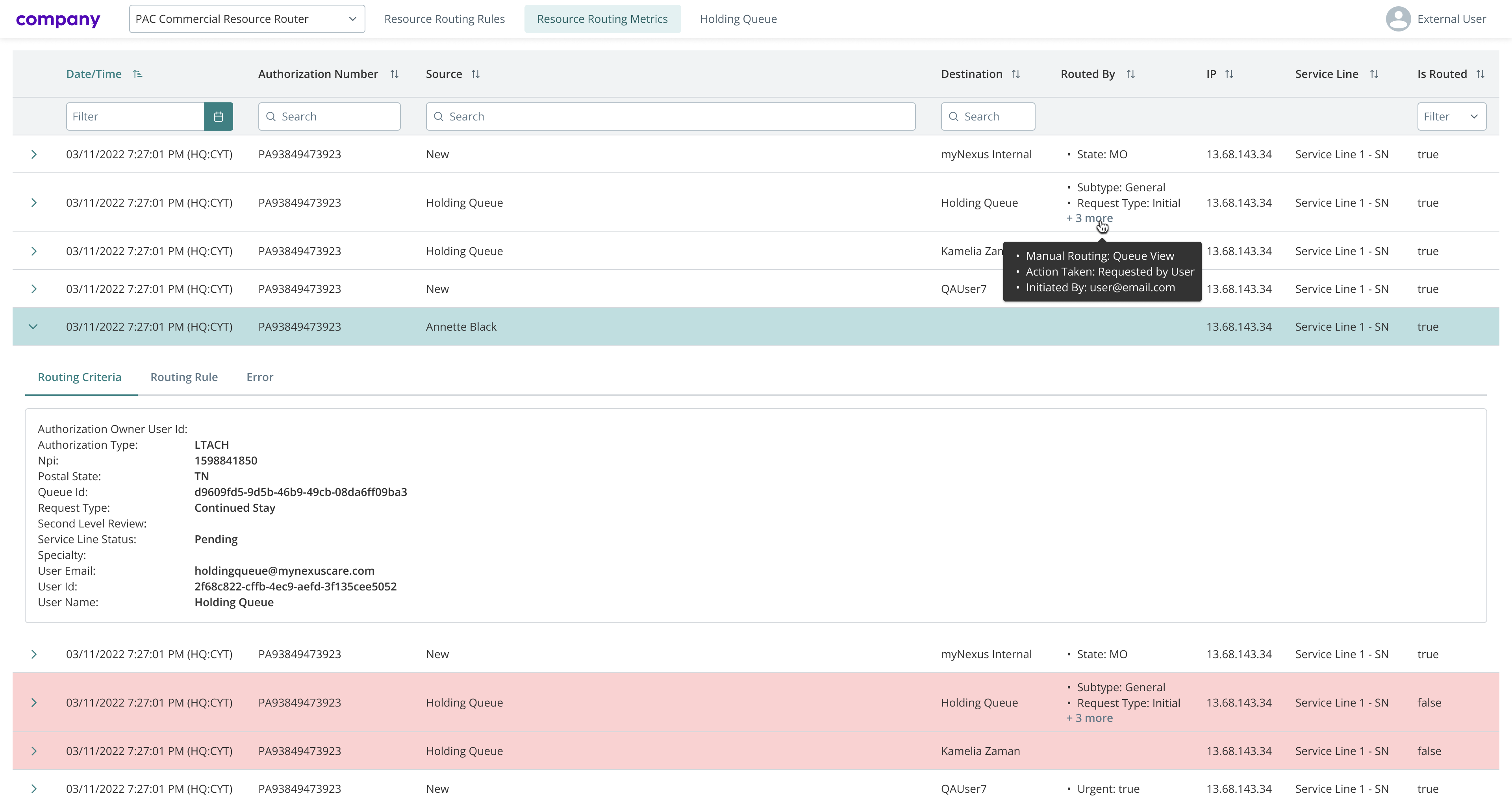 Screen shownig modal for creation of new evaluation form.