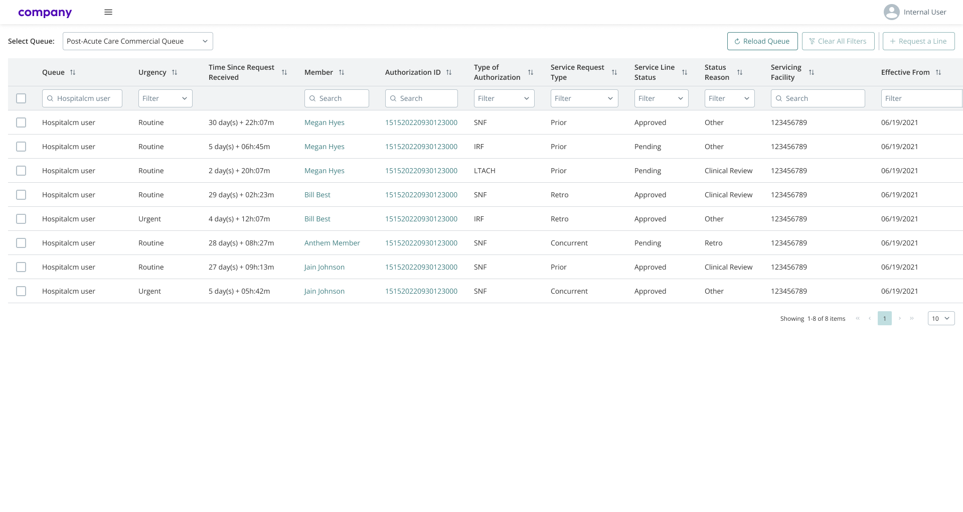 Screen showing preview of created evalutaion form. 