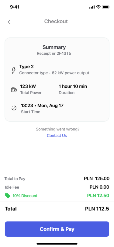Screen showing first step in process of creating new formula.