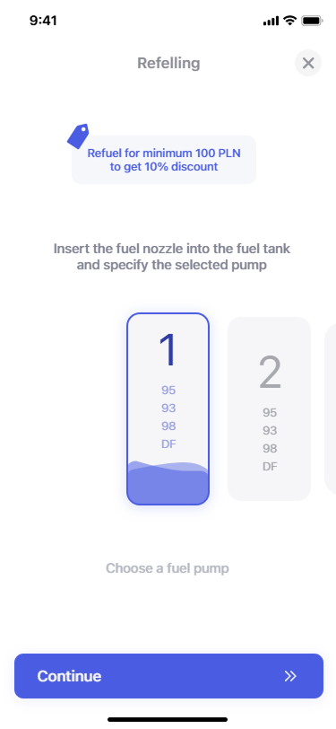 Screen showing first step in process of creating new formula.