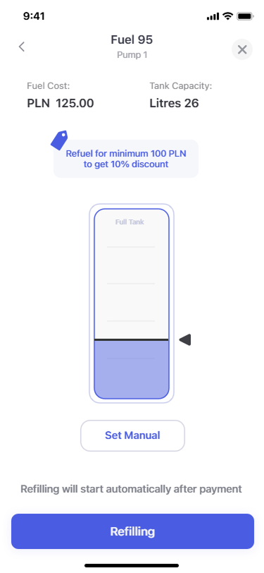 Screen showing first step in process of creating new formula.