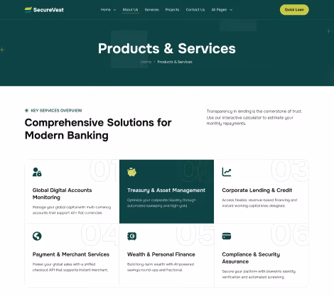 Products And Services Page Image