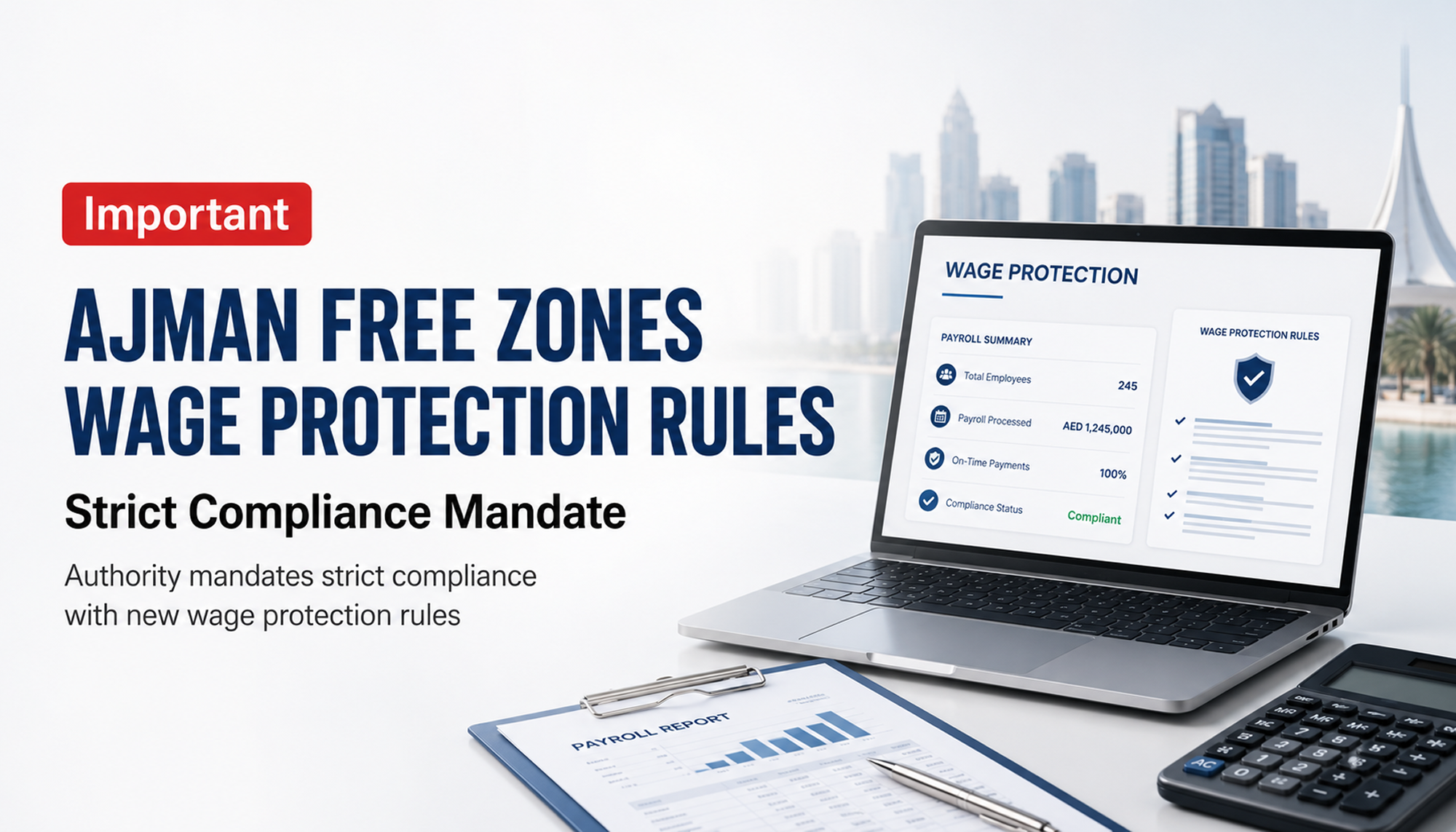 Ajman FZ New Wage Protection System
