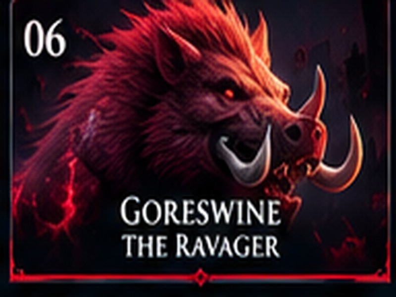 Risen Ancients editorial illustration for Goreswine the Ravager V Rising boss guide