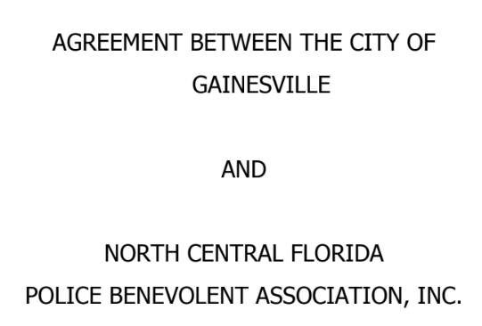 CBA - CITY OF GAINESVILLE-PD-Sgts-Lts-2011-2014