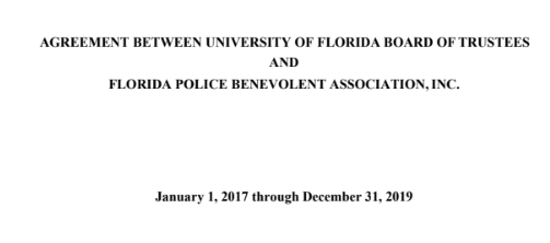 CBA - UNIVERSITY OF FLORIDA BOARD OF TRUSTEES - -2017-2019
