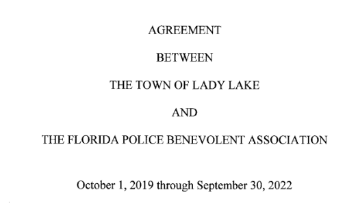 CBA - Town of Lady Lake -2019 - 2022