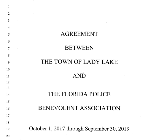 CBA - Town of Lady Lake -2017-2019