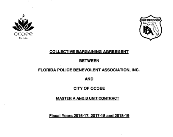 CBA - City of Ocoee - PD-Sgt -2016_2019