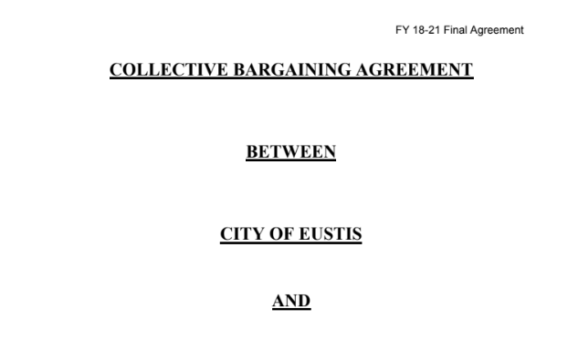 CBA - CITY OF EUSTIS -2018-2021