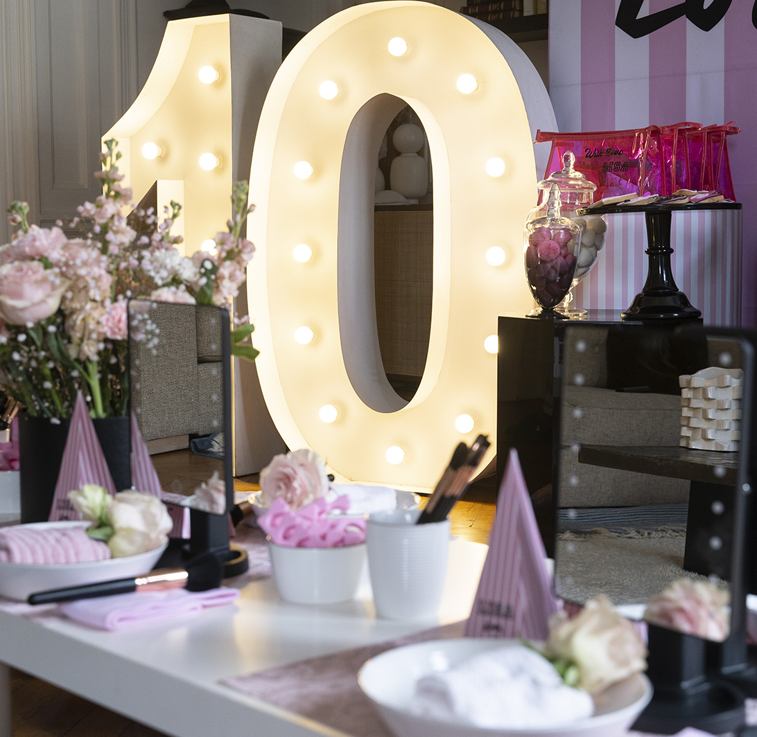 Anniversaire glamour pour fille à Paris