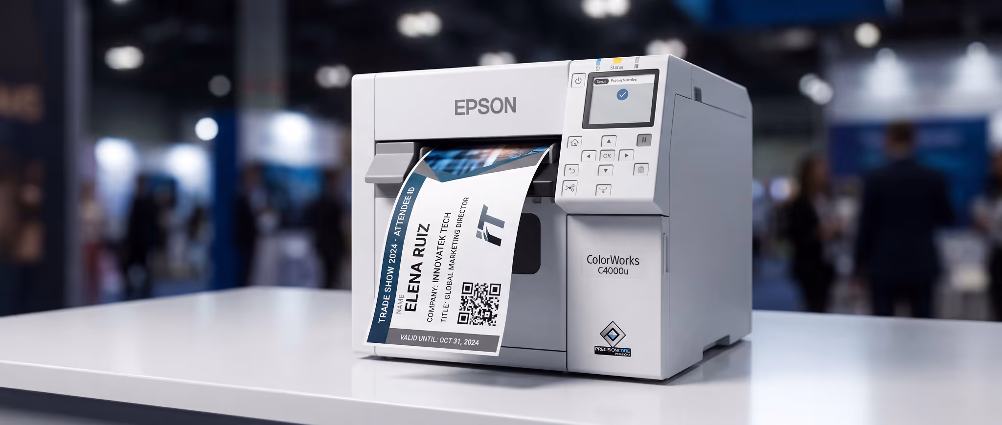 Event registration with on-demand badge printing