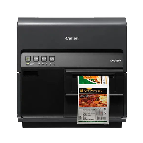 Canon LX-D5500 dye-based inkjet label printer, front view