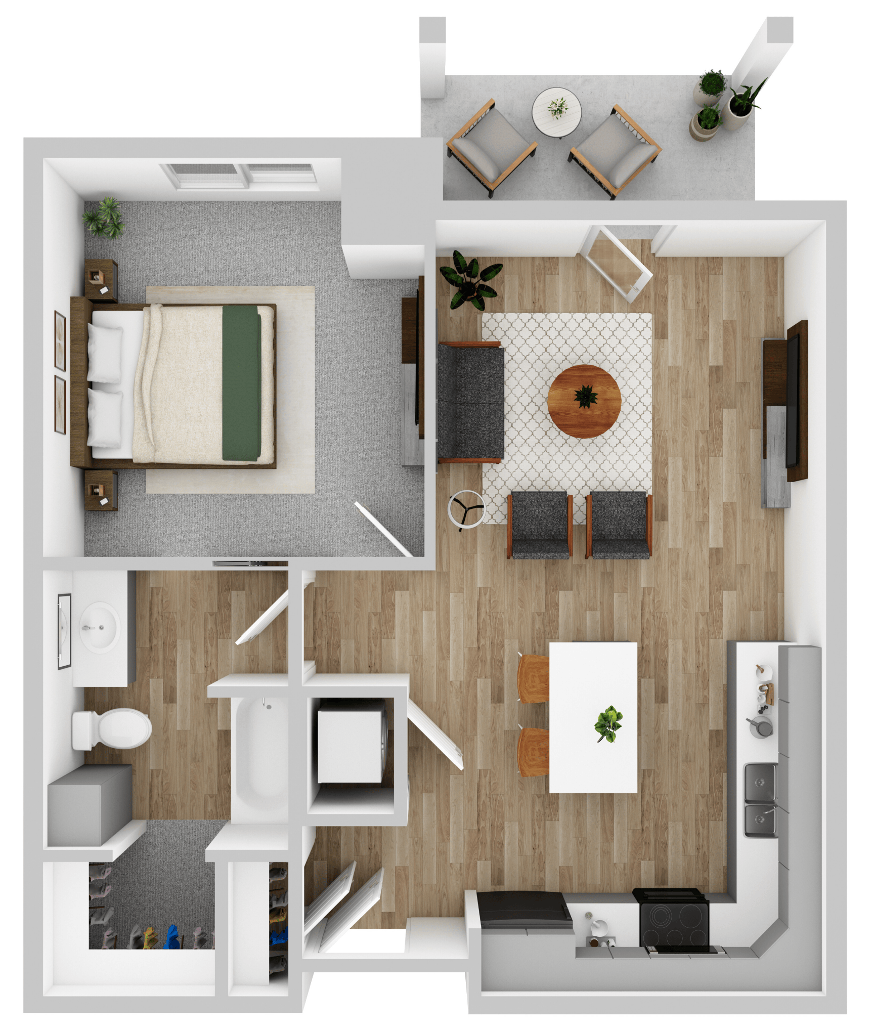 1-Bed 1-Bath apartments, available soon at The Shores in Spirit Lake, IA