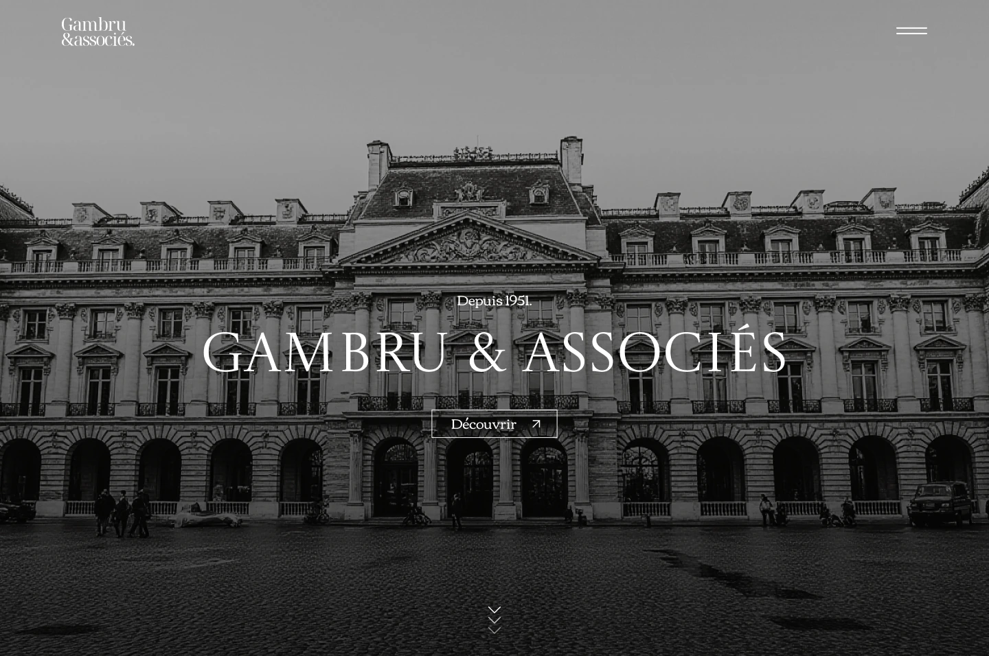 Mock-up du client Gambru Associes