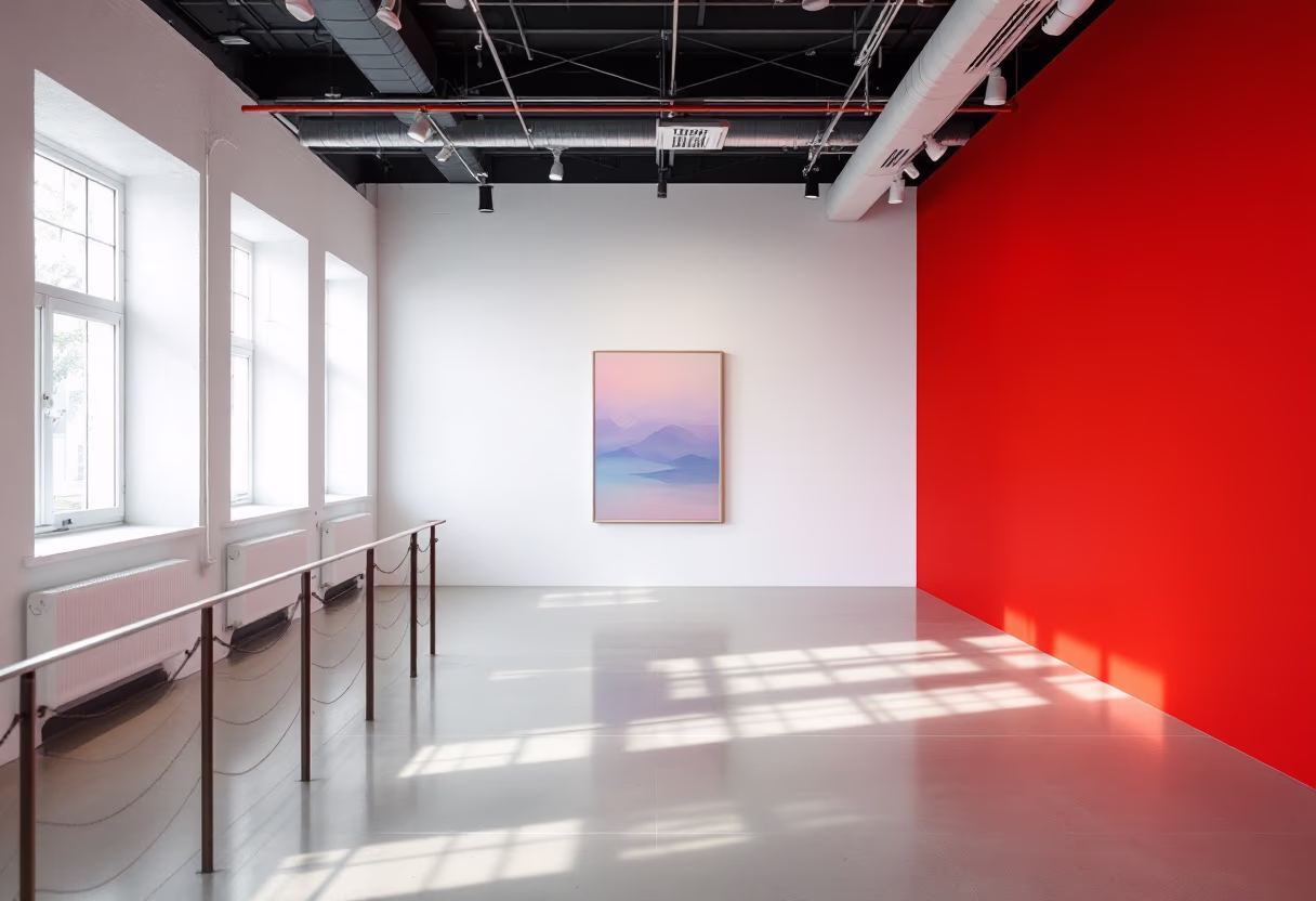 image of art exhibition space