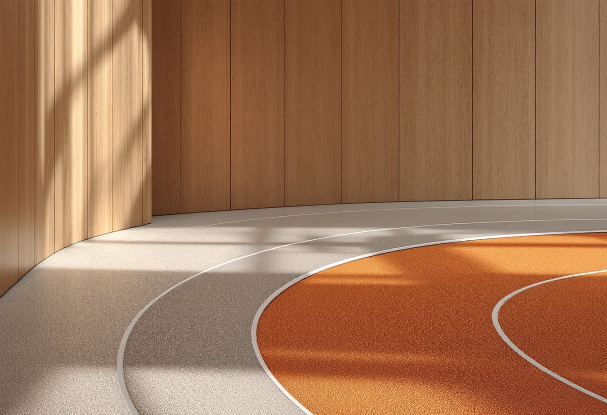 [background image] background image of running track (for a gym)