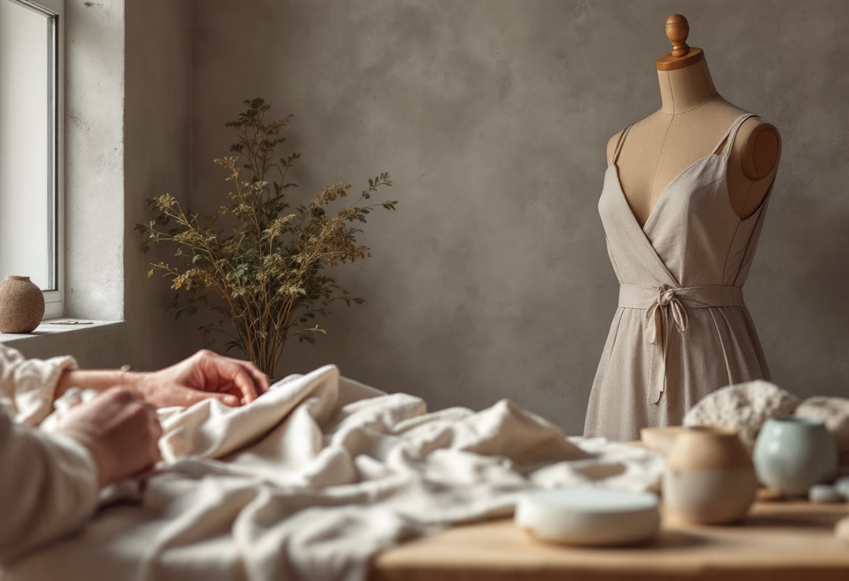 image of a tailor with a costume in the background