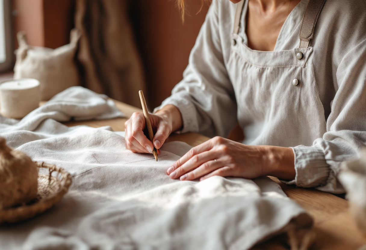 image of a tailor working on a sewing machine