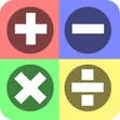 Four rounded square buttons with math operation symbols: addition, subtraction, multiplication, and division.