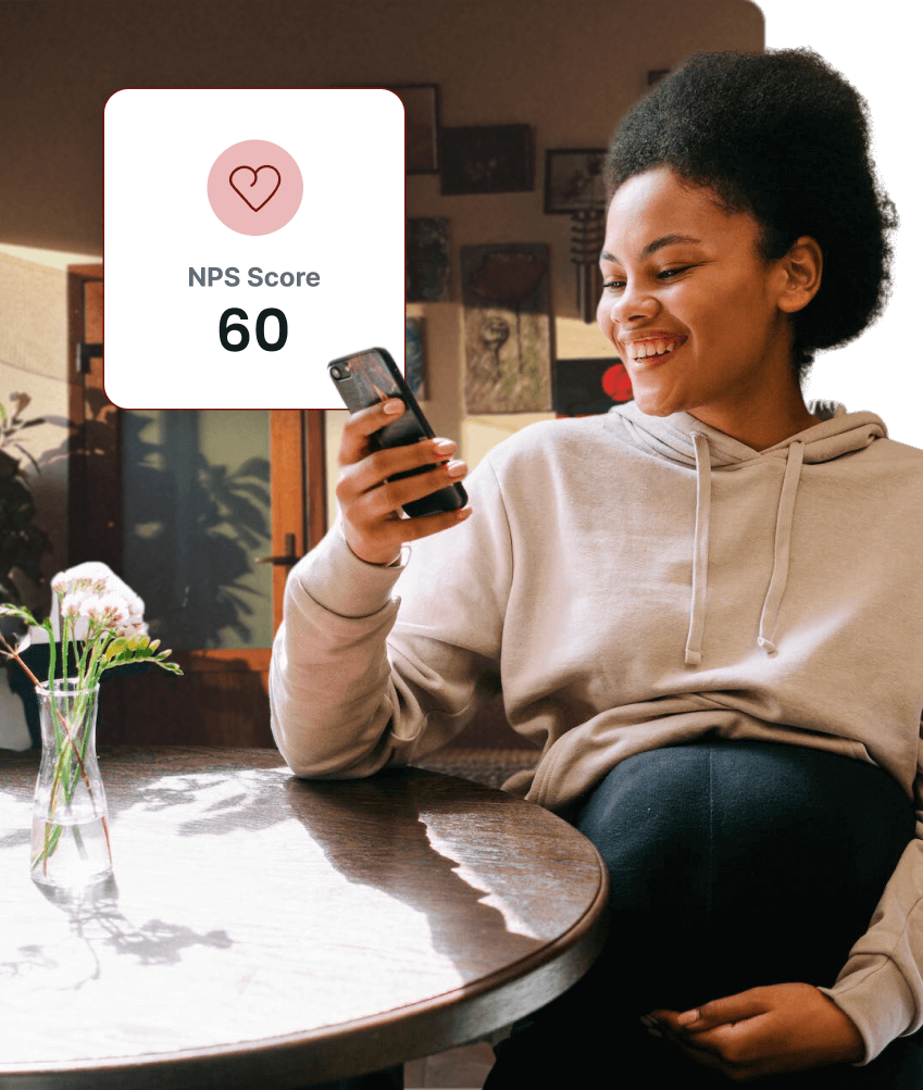 lady on smart phone laughing