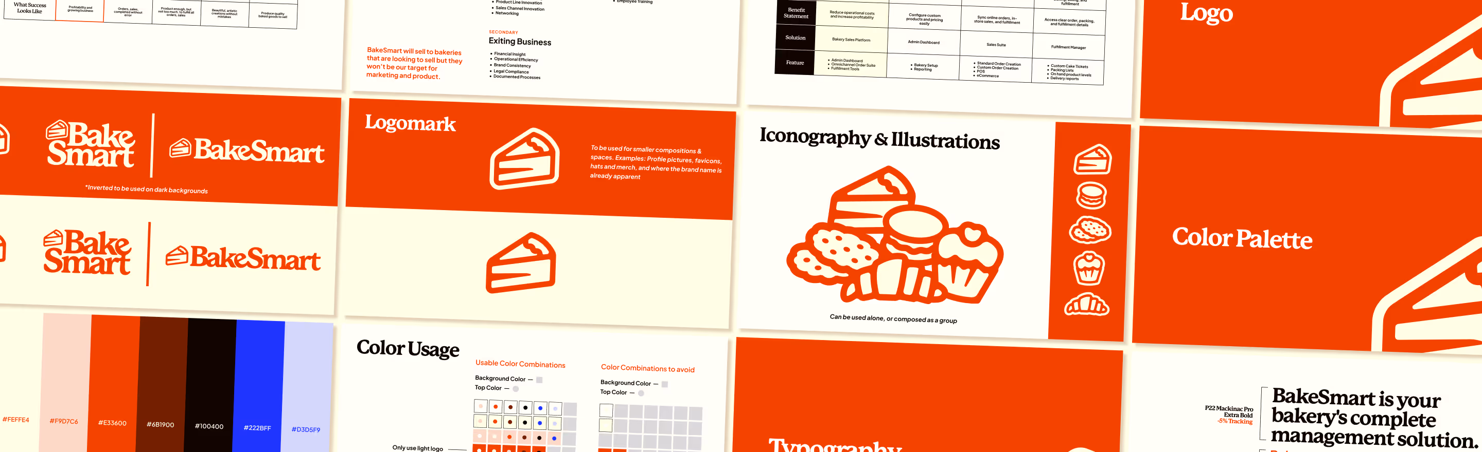 BakeSmart bakery management software hero image showing product design and branding