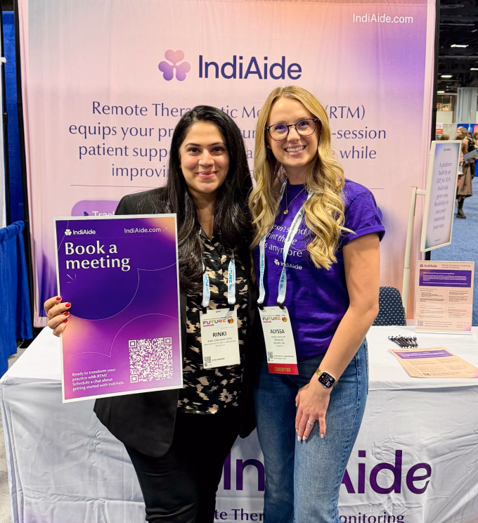 Team at the conference booth