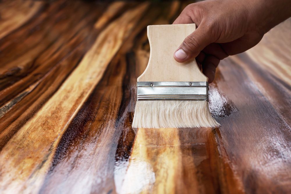Preparation for oiling or staining